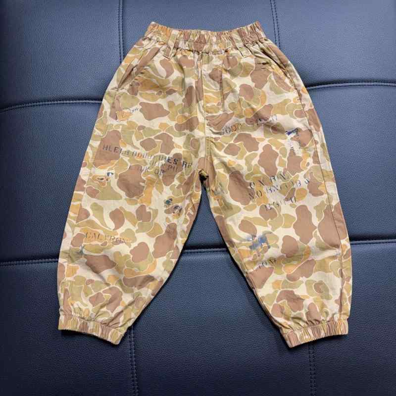 子供服 パンツ 中 ছোট ছেলে 女の子 綿100% カジュアルパンツ 迷彩柄 長ズボン 普段着 通園 通学 90 100..