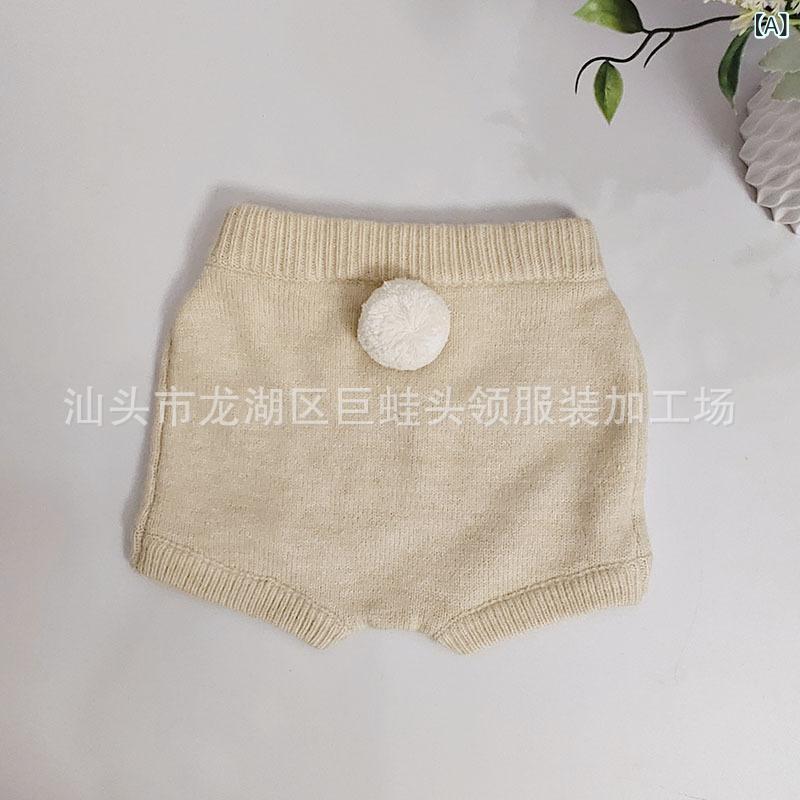 子供服 ニットパンツ 女の子 ベビー 赤ちゃん ウサギ 秋冬 コットン 杏色 赤色 かわいい 普段着 80cm 9..