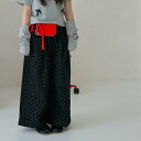 子供服 ガールズ パンツ 韓国風 レトロ 波ドット柄 コットン 100% 長ズボン ゆったり ブラック 杏色 100cm 110cm 120cm 130cm 1...