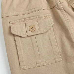 子供用パンツ スクールパンツ カーキ色 ロングパンツ 春秋物 イートン校風 男の子 女の子 男女兼用 学生 制服 学院風 綿97% 中厚手(x2)