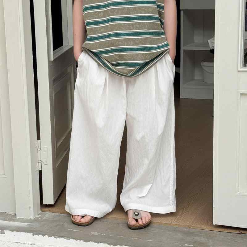 キッズ 長ズボン パンツ 韓国風 子供服 男の子 女の子 夏用 普段着 無地 おしゃれ かわいい カジュアル..