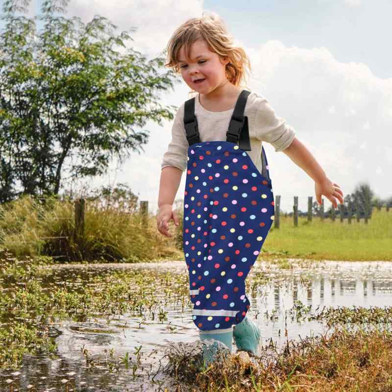 キッズ レインパンツ サロペット 子供用 防水 プレイウェア 男女兼用 ベビー 幼児 春秋 高撥水 外遊び 泥遊び 水遊び お砂場着 かわいい アニマル柄 ドット柄 総柄 90cm 100cm 110cm 120cm 130cm