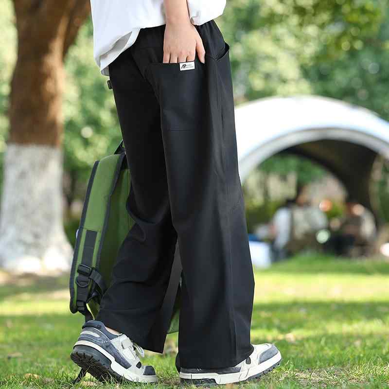 子供服 パンツ 男の子 ワイドレッグ スポーツパンツ 速乾性 接触冷感 ストレート ルーズ カジュアルパ..