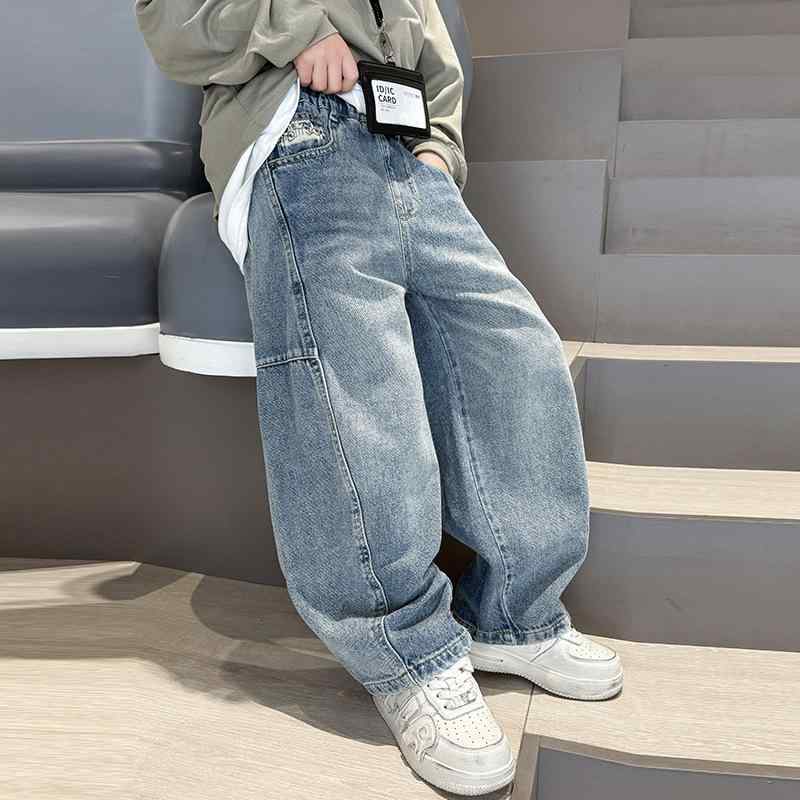 子供用ジーンズ 男の子 春秋 ロングパンツ デニムパンツ ボーイズ 120cm 130cm 140cm 150cm 160cm 170c..