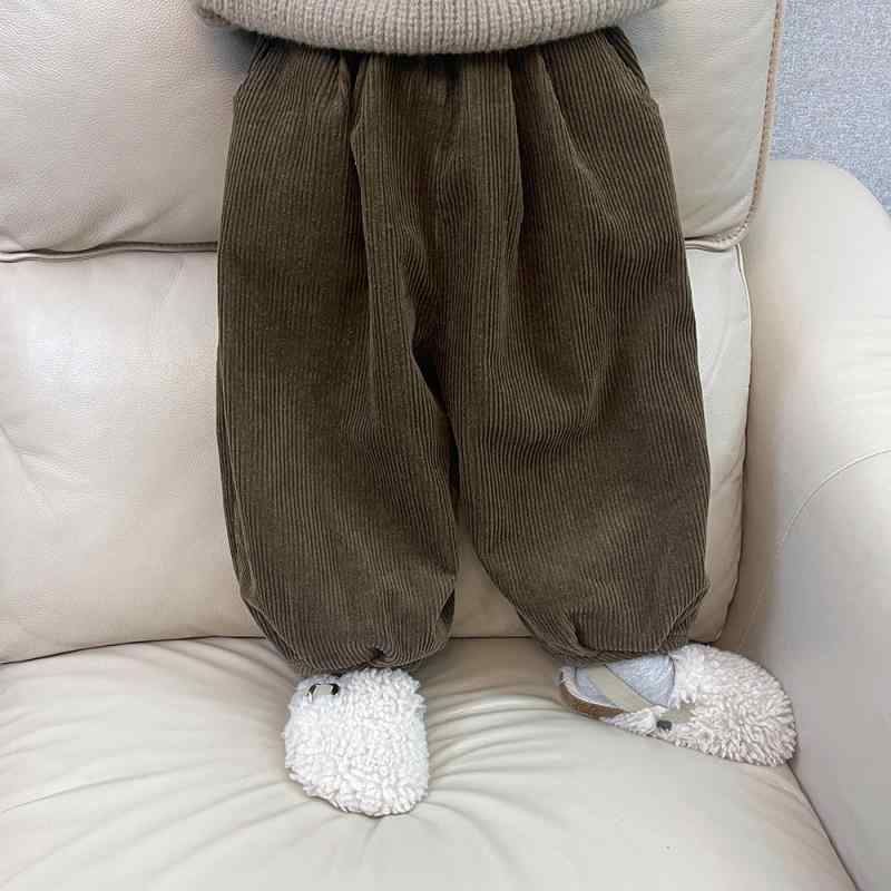 子供用パンツ キッズ コーデュロイパンツ 裏起毛 ハーレムパンツ ロングパンツ 女の子 ベビー 普段着 ..