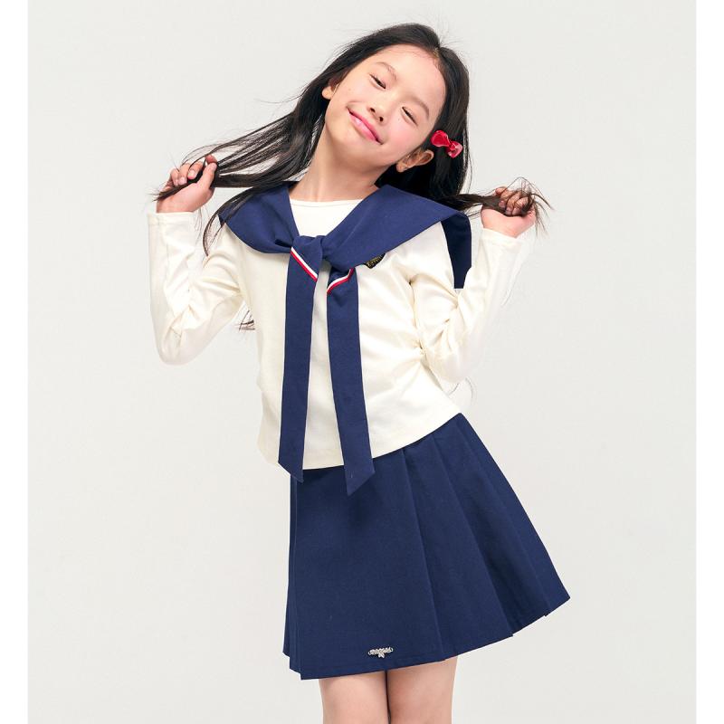 子供用セットアップ 長袖Tシャツ ビスチェ プリーツスカート 3点セット フォーマル ガールズ 110cm 120..