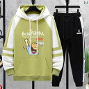 スウェット 上下セット キッズ 男の子 10代 長袖 Tシャツ ショートパンツ 綿混紡 春 秋 果緑 黒 カーキ オフホワイト(4)