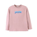 Tシャツ キッズ 子供服 長袖 トップス 秋服 春秋 中大童 綿100% カジュアル 普段着 部屋着 ピンク系 マスタードイエロー(4)