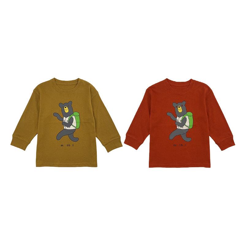 Tシャツ キッズ 男女兼用 子供服 トップス 長袖 春秋 日本製 カートゥーン柄 吸湿性 90cm 100cm 110cm ..