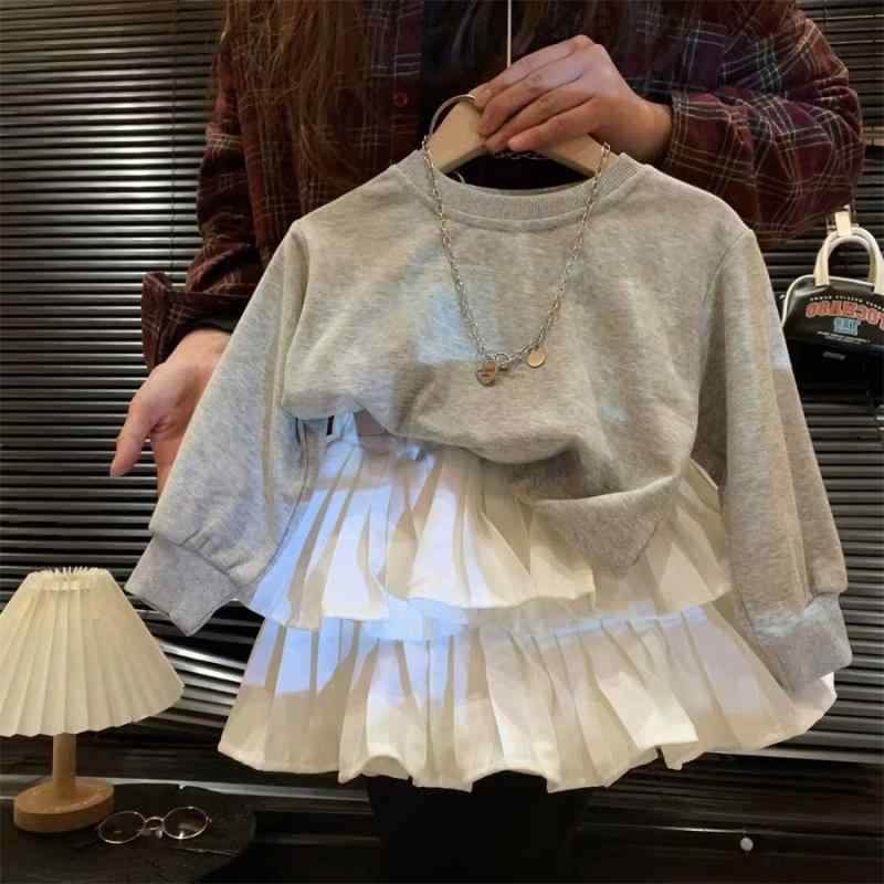 子供用セットアップ 長袖Tシャツ チュールスカート 2点セット 春秋 子供服 ガールズ 女の子 かわいい おしゃれ カジュアル 普段着 通園 通学・性別: 女児・スタイル: カジュアル・セット内容: パンツ、トップス 2点セット・対象年齢:...