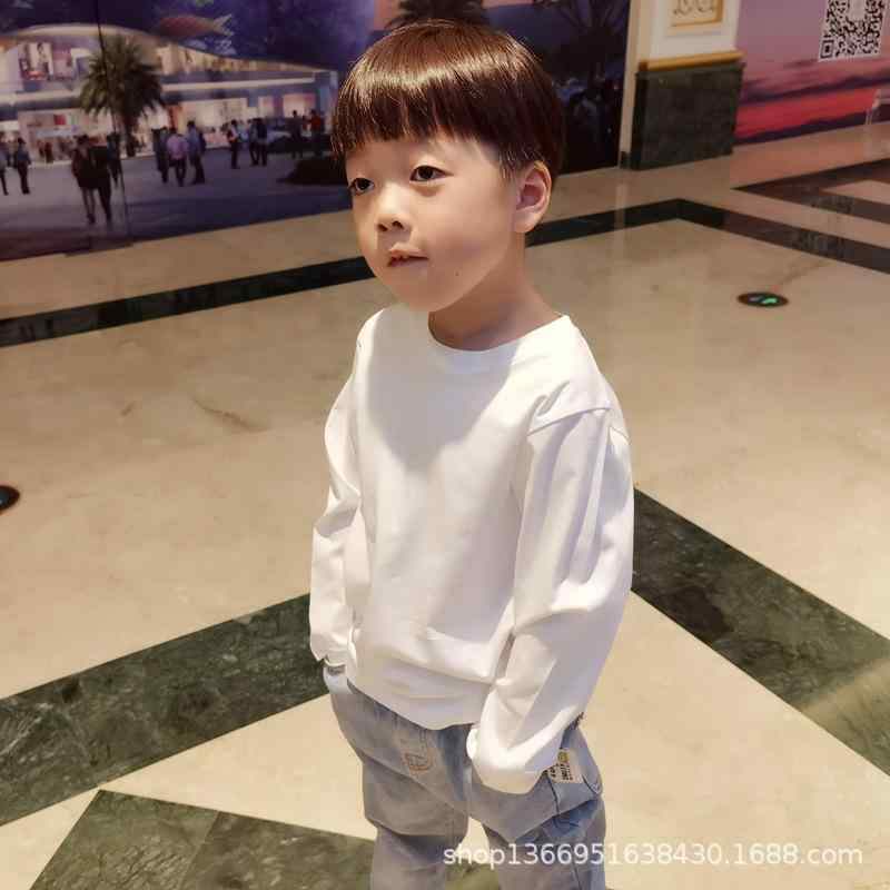 Tシャツ キッズ ベビー 長袖 春秋 綿100% 親子 ペアルック 無地 トップス カットソー 白 黒 グリーン ..