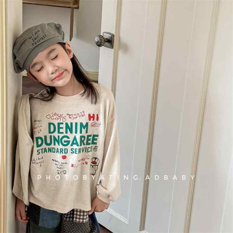 子供用トレーナー キッズ 長袖Tシャツ 春秋 男女兼用 トップス カットソー 韓国風 80cm 90cm 100cm 110..