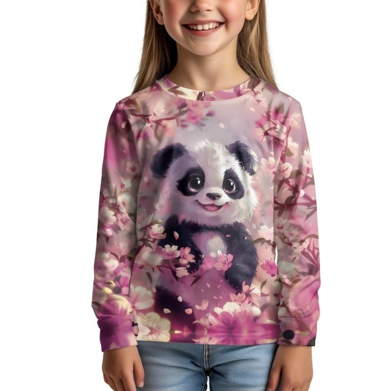 50個セットTシャツ キッズ 女の子 かわいい動物柄 長袖 トップス 子供服 普段着 部屋着 秋冬