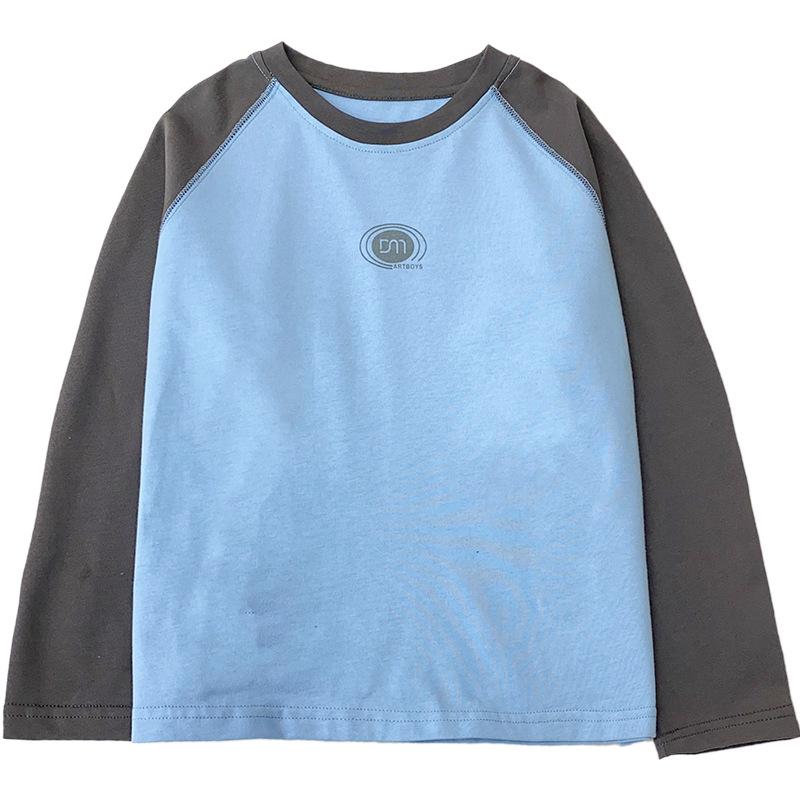 Tシャツ キッズ 男の子 子供服 春秋 長袖 綿100% トップス カットソー ボーイズ 普段着 おしゃれ 110cm..