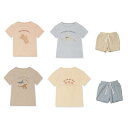 子供用Tシャツ 女の子 春夏 長袖 コットン100% 動物柄 ストライプ プリント 配色 普段着 80cm 90cm 100cm 110cm 120cm 130cm グレー 杏色 ブルー(x2)(4)