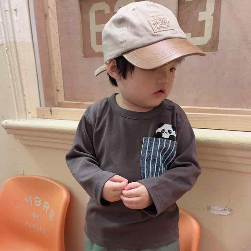 子供用Tシャツ キッズ ボーイズ ガールズ トップス 長袖 カットソー 春秋 ストライプ 綿100％ 伸縮性 ..