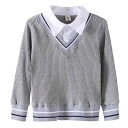 Tシャツ キッズ 長袖 子供服 男女兼用 カットソー 綿100% トップス 韓国風 春秋 普段着 100cm 110cm 120cm 130cm 140cm 150cm 160cm グレー 紺(x3)(4)