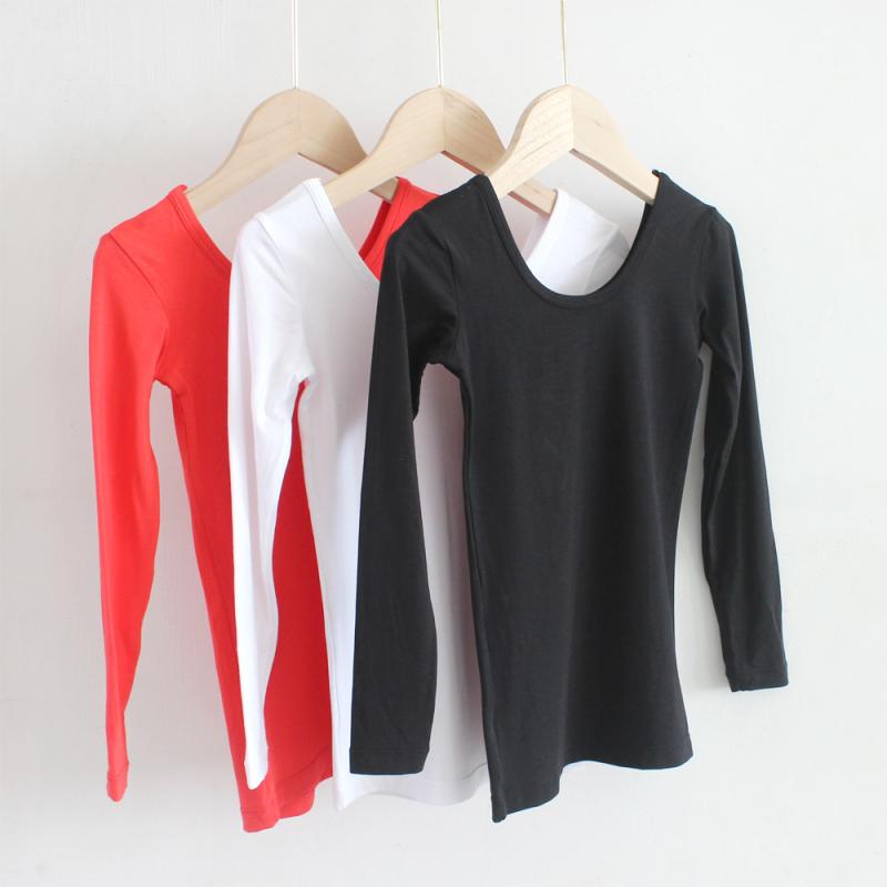 Tシャツ キッズ 女児 長袖 モダール ヨガ バレエ インナーシャツ 体操着 ダンス レッスン着 アンダーウ..