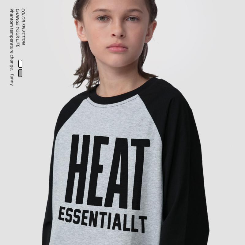 Tシャツ キッズ 子供服 春秋 長袖 ゆったり アルファベット プリント 切り替え アウトドア スポーツ 綿..