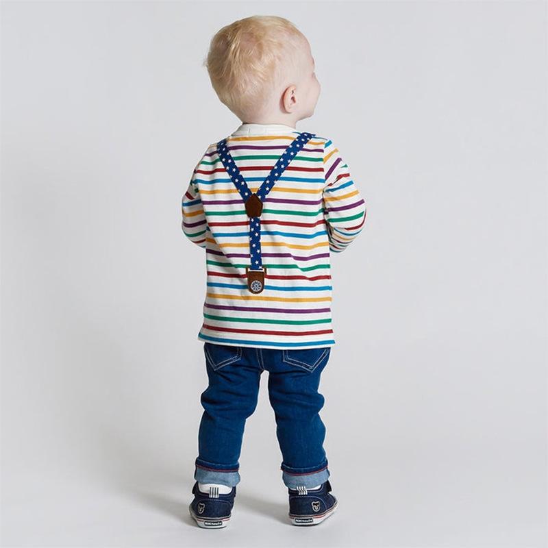 Tシャツ キッズ 長袖 春秋 男女兼用 子供 綿100％ カットソー トップス ボーダー柄 吸湿性 通気性 黒 ピンク系 赤 90 100 110 120 130 140 150