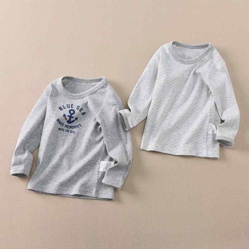 Tシャツ キッズ 男の子 子供服 秋冬 長袖 綿100% リブ編み インナーシャツ 90 100 110 120 130 140 150..