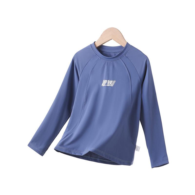 子供用Tシャツ 長袖 春夏 吸湿速乾 スポーツトップス 女児 ヨガ トレーニングウェア 男の子 接触冷感 ..