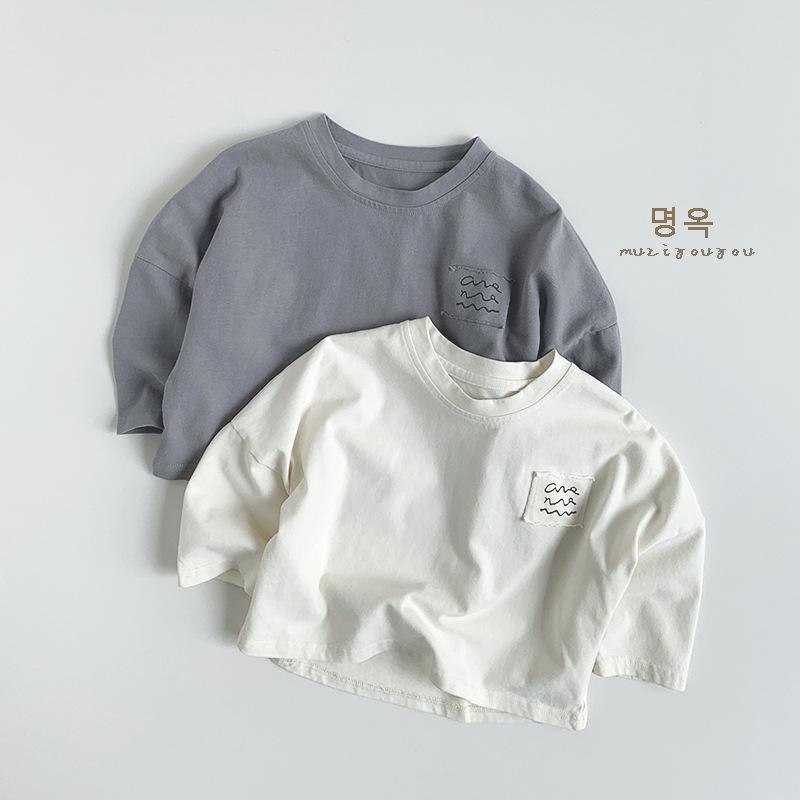 Tシャツ キッズ 男女兼用 ベビー 韓国風 無地 綿100% トップス 80cm 90cm 100cm 110cm 120cm 130cm 春夏 秋