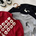 Tシャツ キッズ 子供服 長袖カットソー 春秋 男女兼用 コットン100% カジュアル 韓国風 カートゥーン プリント トップス 8歳以上 レッド ブラック グレー(4)