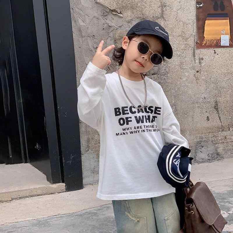 Tシャツ キッズ 長袖 春秋 男の子 子供服 トップス カットソー プリントロゴ コットン100% 通園 通学 ..