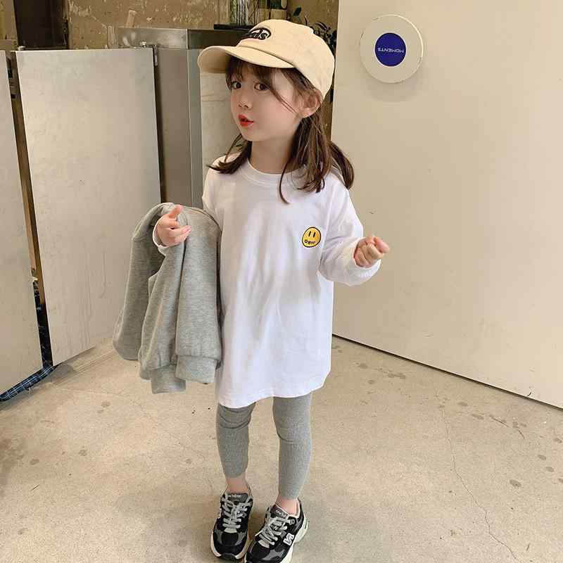 子供服 長袖Tシャツ 上下セット ガールズ ベビー Tシャツ カットソー インナーシャツ 保温性 伸縮性 かわいい カジュアル 普段着 ルームウェア ポリエステル(x2)(4)