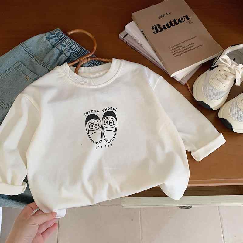 Tシャツ 子供服 長袖Tシャツ 男の子 春秋 子供 無地 カートゥーン プリント トップス カットソー ボーイズ カジュアル 普段着 かわいい 綿100% 吸湿性