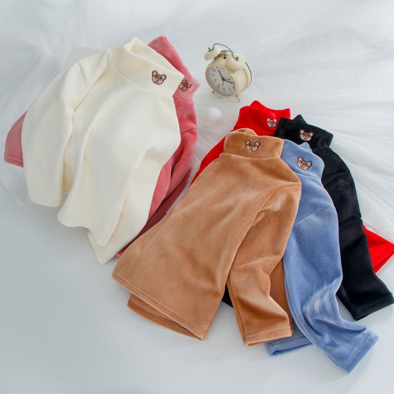子供用長袖Tシャツ キッズ あったかインナーウェア 男の子 女の子 裏起毛 100cm 110cm 120cm 130cm 140cm 150cm 160cm 無地 カートゥーン柄