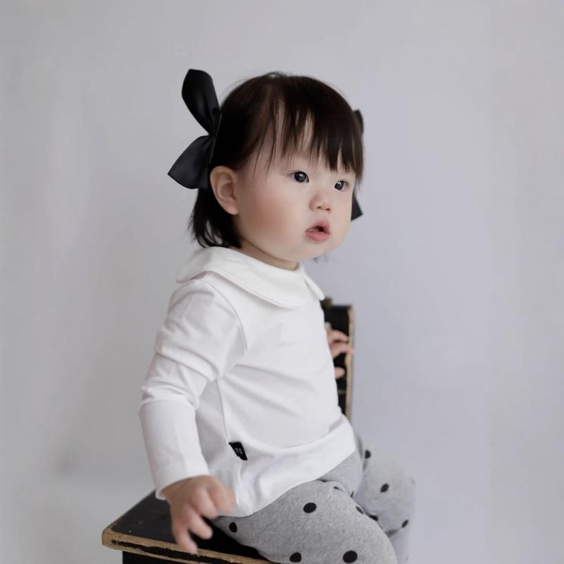 Tシャツ ベビー服 長袖カットソー 赤ちゃん 女の子 綿100% 春秋 かわいい 丸襟 トップス 6ヶ月 1歳 2歳 普段着(4)