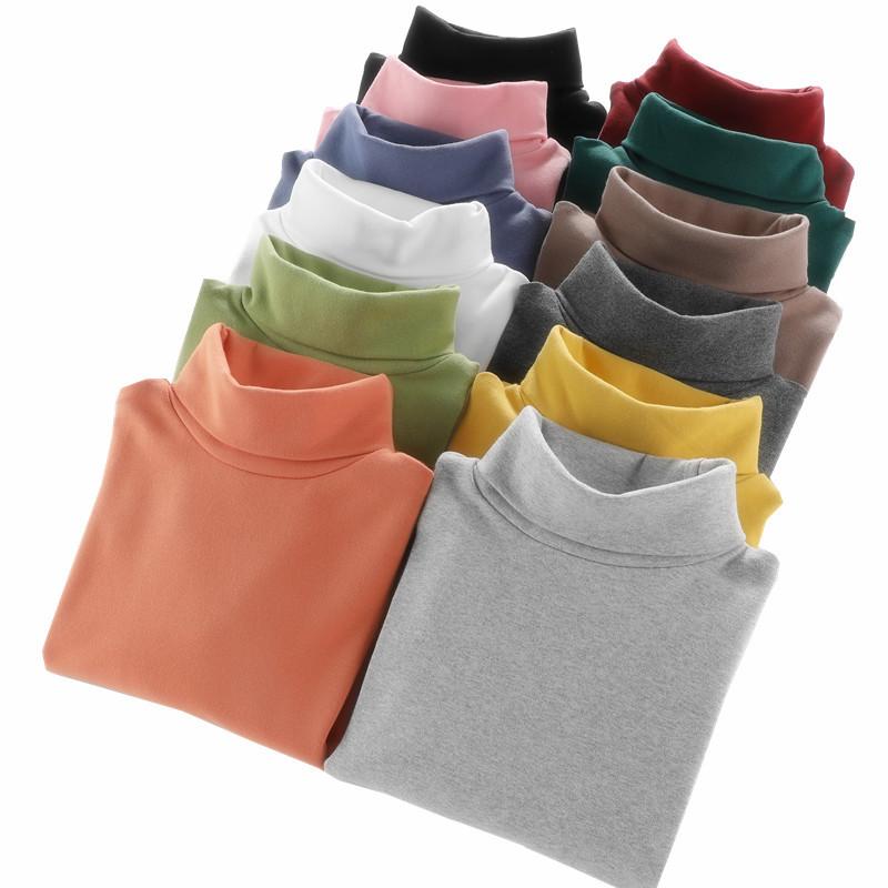 Tシャツ キッズ 男女兼用 子供服 高ネック コットン トップス 長袖 インナーシャツ 90cm 100cm 110cm 1..