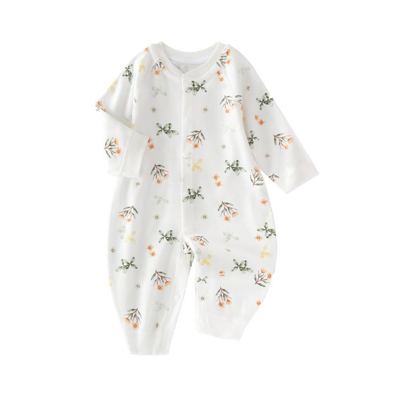 ベビー服 カバーオール 春秋 新生児 コットン ロンパース パジャマ 59cm 66cm 73cm 80cm 長袖 かわいい..