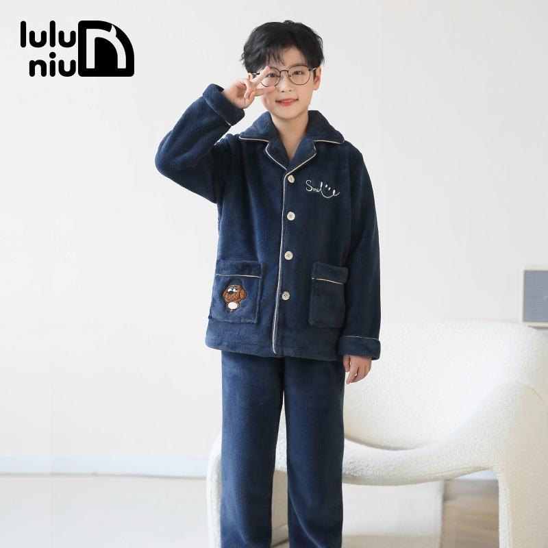 子供用パジャマ 男の子 フランネル 厚手 秋冬 子供 中大童 ホームウェア 部屋着 あったか 暖かい 110cm 120cm 130cm 140cm 150cm 160cm(x3)