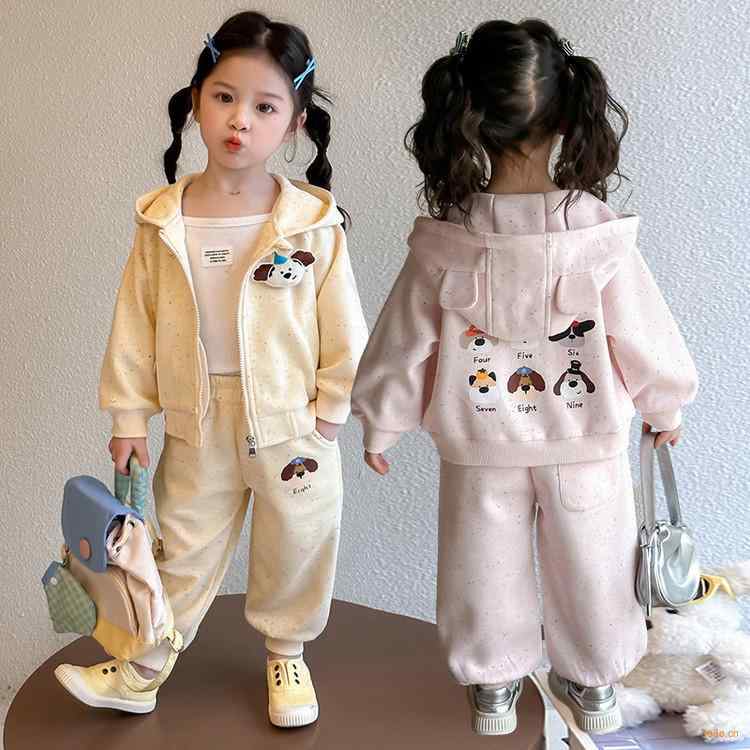 子供用ジャージ 上下セット 女の子 薄手 長袖 スポーツウェア 2点セット 春秋 かわいい パジャマ 部屋着 ピンク系 イエロー系