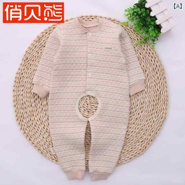 ベビー服 秋冬 長袖ロンパース ジャンプスーツ カバーオール 綿 厚手 防寒 暖か 部屋着 赤ちゃん 子供 ..