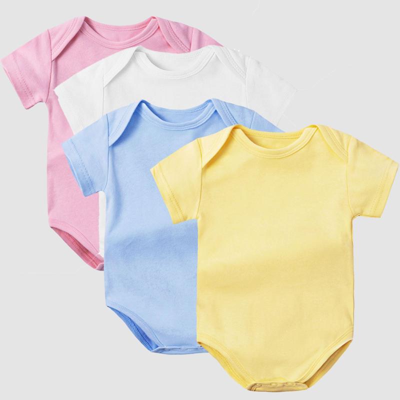 ベビー服 コットン 短袖 ロンパース セット 新生児 肌着 帽子 よだれかけ ミトン 春夏 秋冬