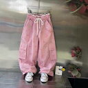 子供服 パンツ 女の子 ガールズ 春物 コットン ワイドパンツ ゆったり ストレートパンツ ロングパンツ 桃色 ピンク グリーン 高学年 ジュニア(x6)