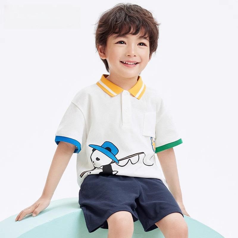 子供用セットアップ キッズ 男の子 半袖 短パン 上下セット かわいい カジュアル 薄手 綿 90cm 100cm 110cm 120cm 130cm(x2)