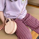 子供服 女の子 ワイドレッグパンツ モダール ニット 長ズボン 春夏 キッズ 撞色 配色 木耳フリル 80 90 100 110 120 130cm(x3)