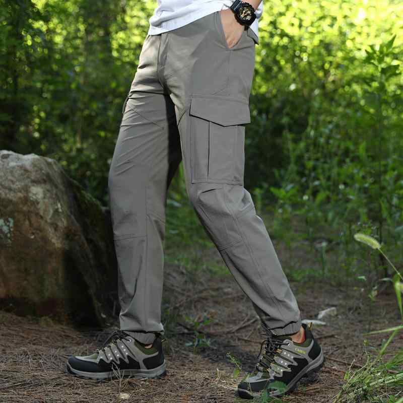 パンツ メンズ 男性用 登山パンツ 多ポケット カーゴパンツ アウトドアパンツ 速乾パンツ 防水 撥水 ス..