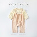 ロンパース ベビー服 女の子 上下セット 長袖 綿100% 新生児 赤ちゃん かわいい 韓国風 2点セット 秋物 普段着 ピンク系(x2)