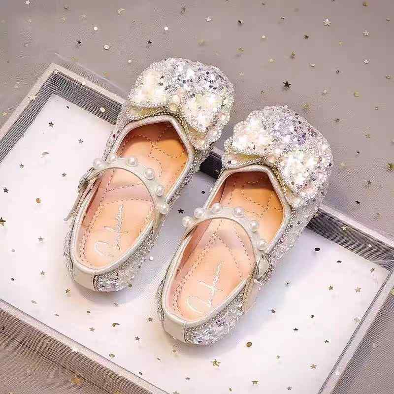 子供靴 女の子 フォーマル靴 プリンセスシューズ キッズ 発表会 靴 エルサ風 クリスタル ストーン 飾り..