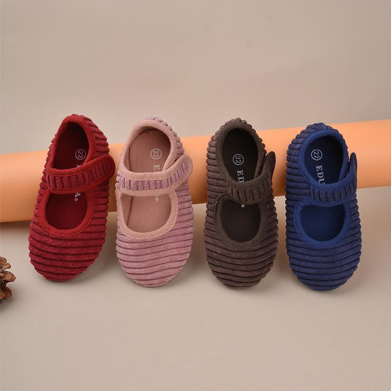 靴 子供靴 コーデュロイ スニーカー マジックテープ 幼稚園 保育園 ローカット スリッポン 女の子 女児..