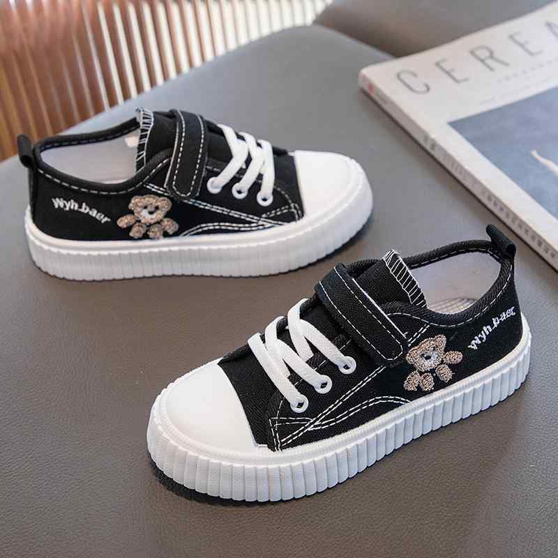 スニーカー キッズ 子供 男の子 女の子 キャンバス シューズ 通学 普段使い 運動靴 ローカット マジッ..