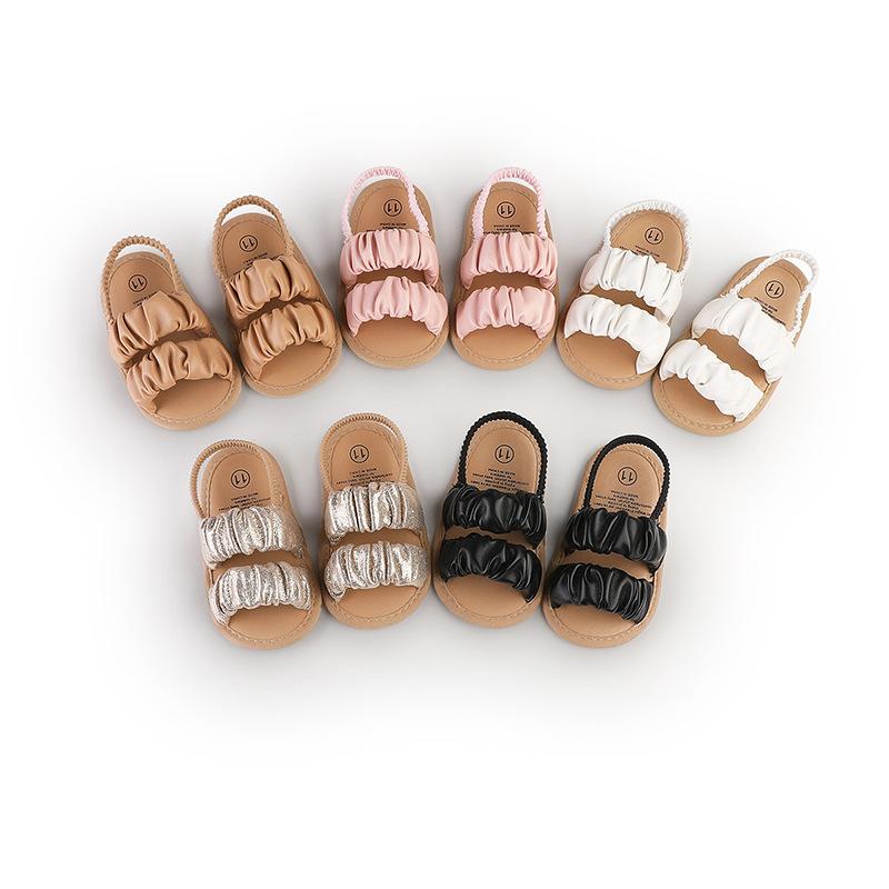 サンダル ベビー 女の子 ビーチサンダル 柔らかい靴底 歩きやすい 滑り止め パステルカラー かわいい ..