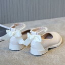 靴/シューズ キッズ/女の子 子供靴 フォーマル靴 プリンセス風 ストラップ パンプス バレエシューズ ベージュ ブラック 春秋 滑り止め 柔らかい 靴底