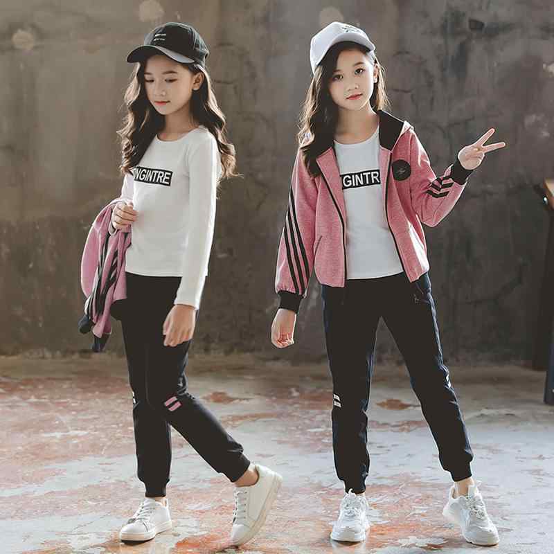 子供用ジャージ 3点セット 女の子 春秋 スポーツウェア 上下セット ガールズ トレーナー パンツ 長袖 ピンク系